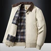 TRAF Men's Wash Jacket Jacket Multi-Pocket Cotton Middle-Aged And Elderly Stand Collar Overalls Jacket Men's Business Jacket 2