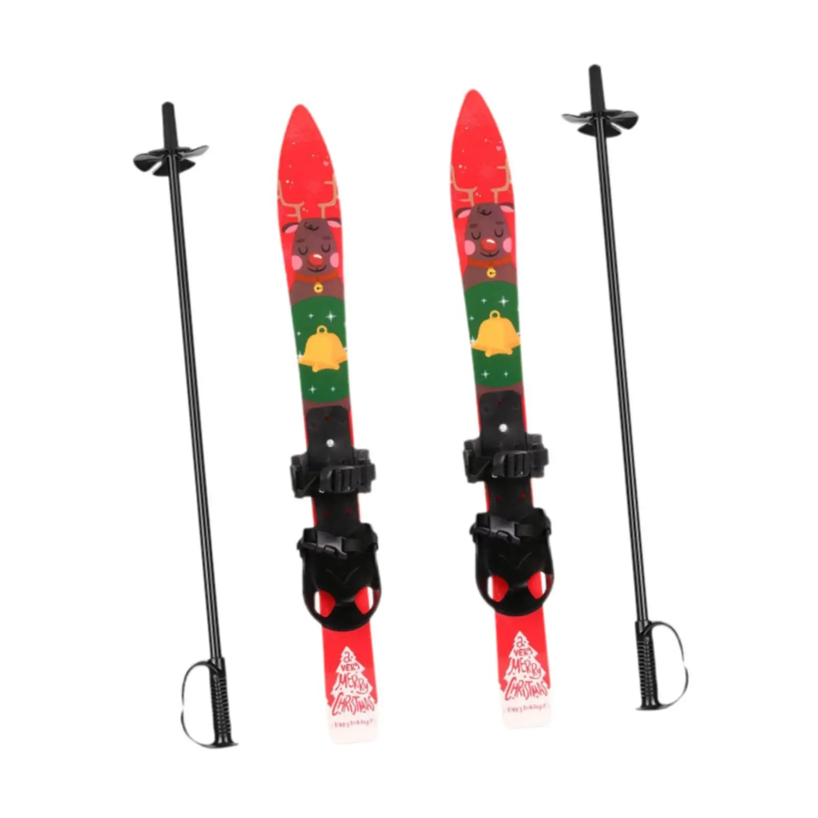 Kids Snowblades with Poles & Bindings 1