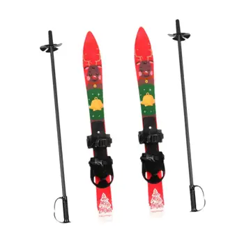 Kids Snowblades with Poles & Bindings 1