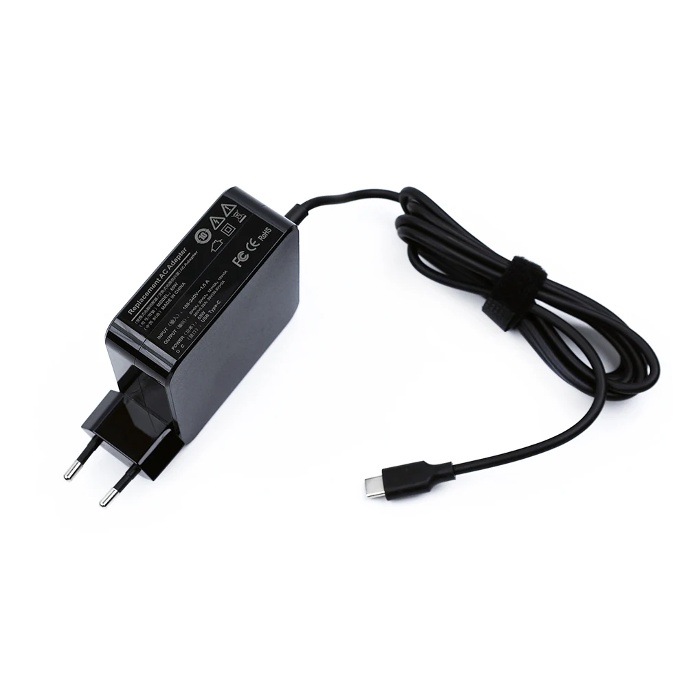 Tipo C PD Carregador Rápido, 65W, 20V,