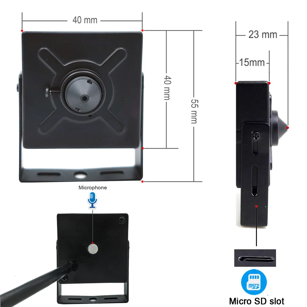 5MP 1080P POE 48V MINI IP Camera HD Cctv Security High Definition Surveillance Support Micro SD Slot Onvif Audio Home Camhipro 2