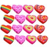 48 Pcs The Gift Heart Eraser Mini Erasers Small Prize Fun For Heart Erasers School Supplies Bulk Classroom Kids Painting Toddler 2
