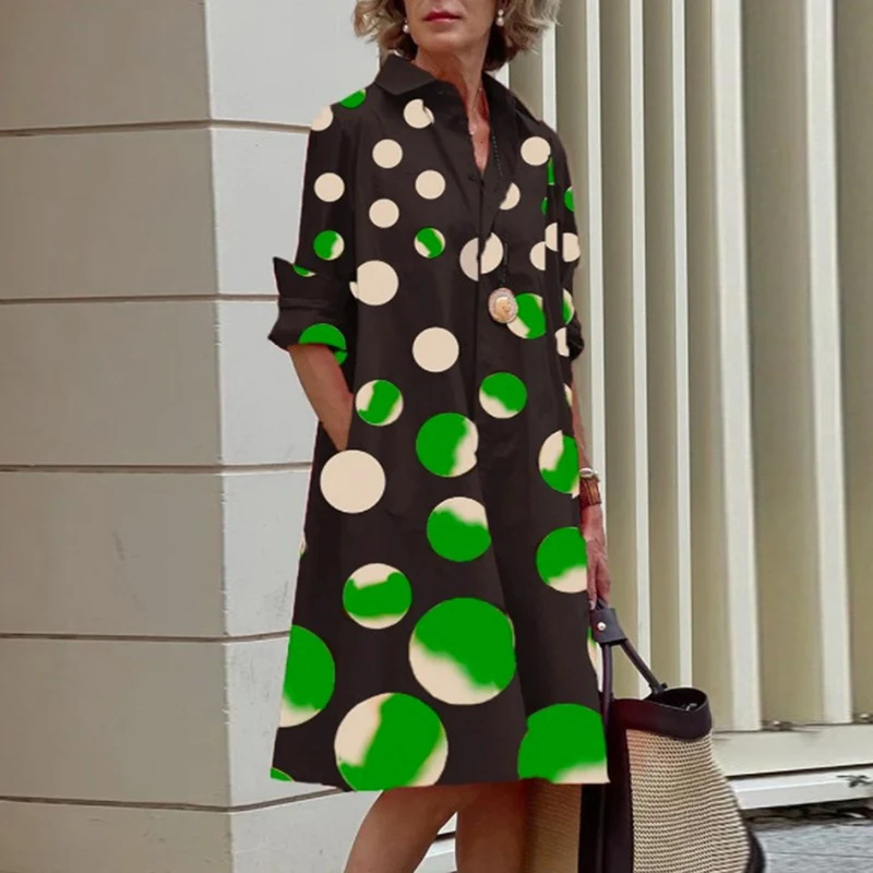 Robe D'hiver Next Femme Taille 12 - Bleu à Pois, Manches Longues, Polyester, Occasion Très Bon état