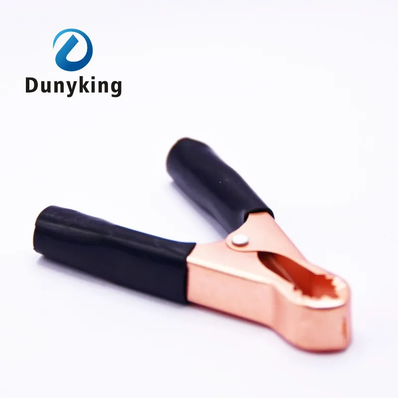 50A Red + Black 80mm Crocodile Car Caravan Van Battery Test Lead Clips Promotion Alligator Clips Connector Plug Power 2/10Pcs alligator clips