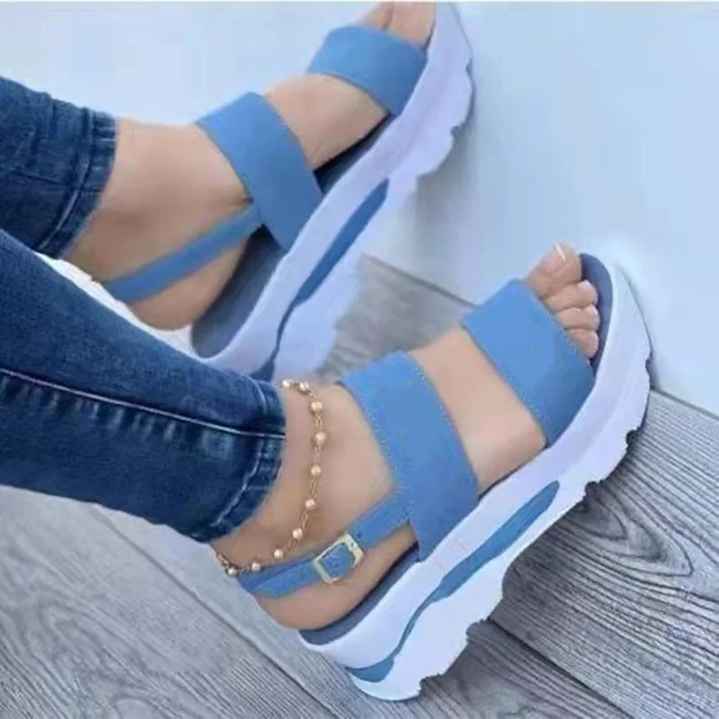 Women Sandals Peep Toe Platform Sandals With Heels Summer Shoes Women Lightweight Wedges Shoes Platform Heels Chaussure Femme women sandals women wedges heels shoes