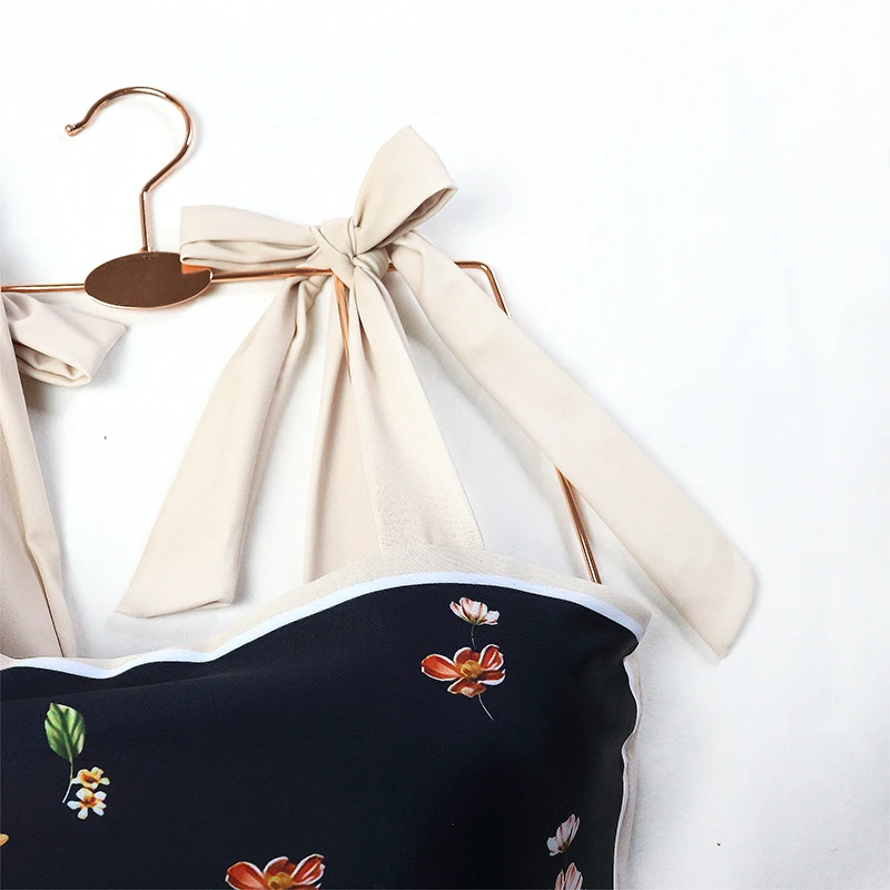 ZAFUAZ 2024 New Fashion One Piece Swimsuit Bikini Skirt Summer Women Bowknot Swimwear Luxury Elegant Brazilian Bathing Suit