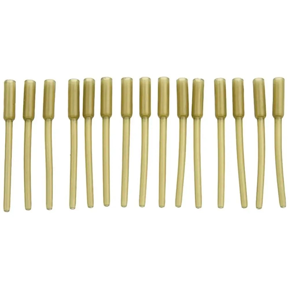 50pcs Tip Tube Fishing Inline Lead Insert European Style Rubber Fishing Lead Clips Hard Durable Fishing Tube End Tackle Carp