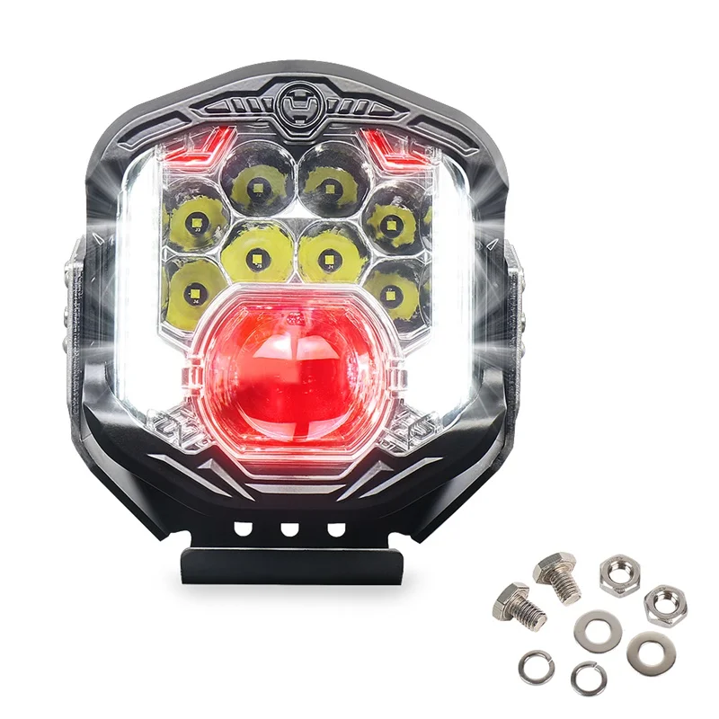 

EURS 1PCS New 7 Inch Laser Spot Light Off-Road Vehicle Modified Car LED Headlights DRL Hi/Lo Beam 95W 8500LM For Jeep Wrangler