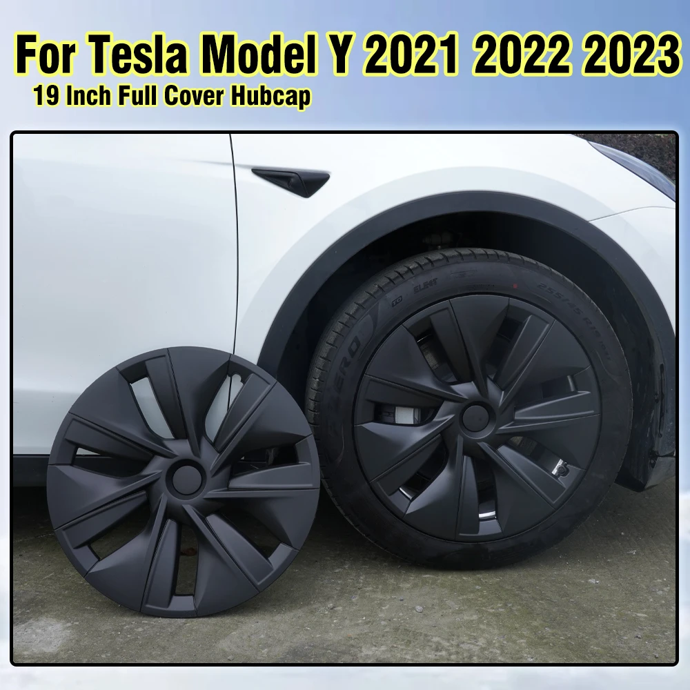 4PCS19InchHubCapForTeslaModelY2020WheelCapFullCoverHight