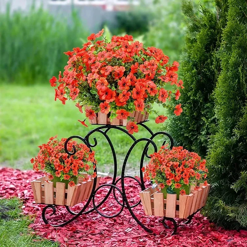 UV Resistant Artificial Flowers for Outdoor and Indoor Decor - Ideal for Yard, Wedding, Home, Kitchen, and Farmhouse Styling