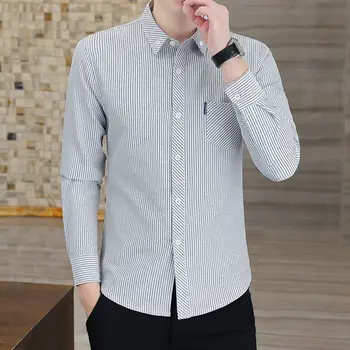 TREND INSTRYPES Long-sleeved Shirt Trendi Business Casual office-looking men's BL1648