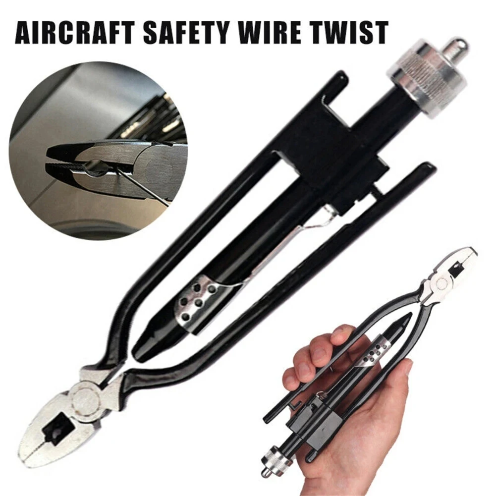 Description Picture 5 of item6/9 Inch Safety Wire Twisting Pliers with Spring Return Quick Twist Pliers Wire Twister Pliers Tool for Aircraft Auto Industry