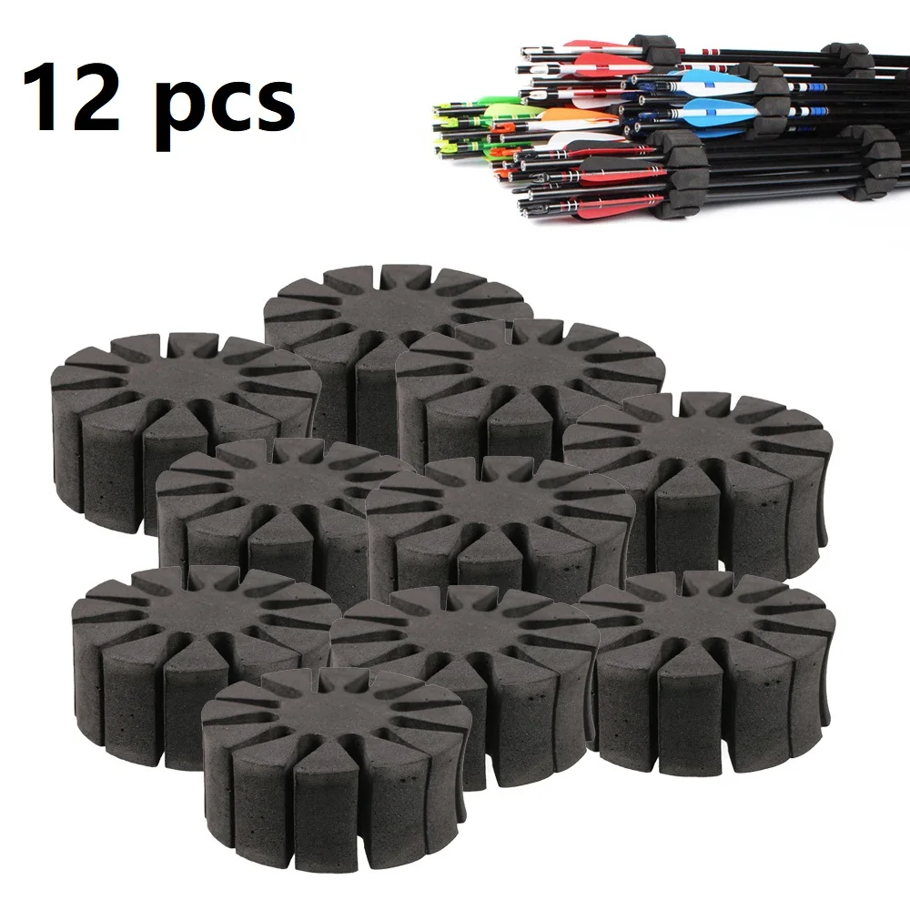 12pcs Arrow Rack Round EVA Foam Round Arrow Separator Storage Holder For Outdoor Insert Hunting Portable Protection Accessory