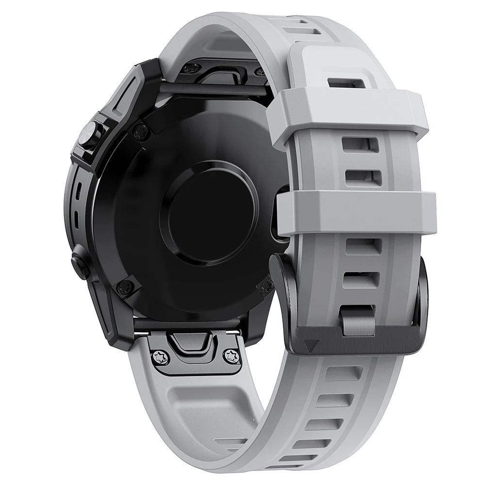 Premium Silicone Watchband with QuickFit Strap Closure - 22mm/26mm Adjustable Bracelet
