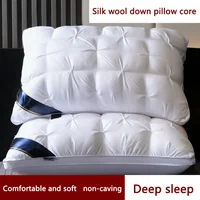 High quality sleep pillow Deep sleep neck pillow does not collapse high pillow Soft cotton pillowcase hotel bed pillow seri 2025