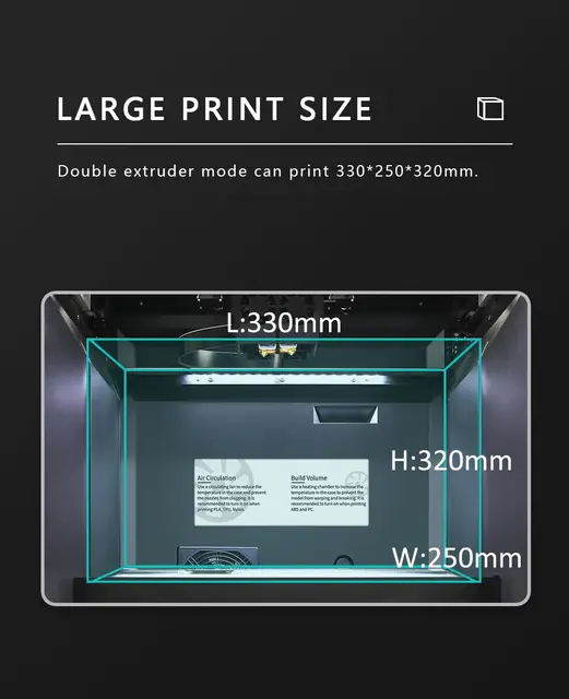 Stampante 3D QIDI TECH I Fast FDM - Doppio Estrusore, Camera Riscaldata, 330x250x320 Mm, Alta Velocità - Foto 14