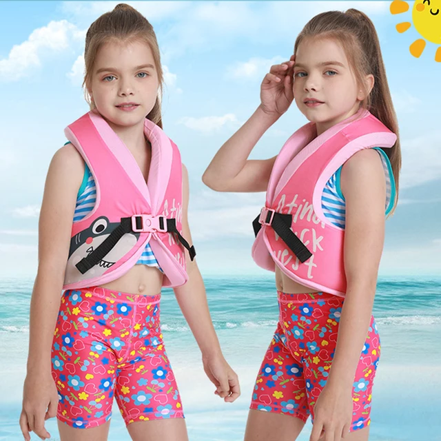 Giubbotto Da Nuoto Per Bambini - Gilet Galleggiante Neoprene Con Cinturino - Foto 7