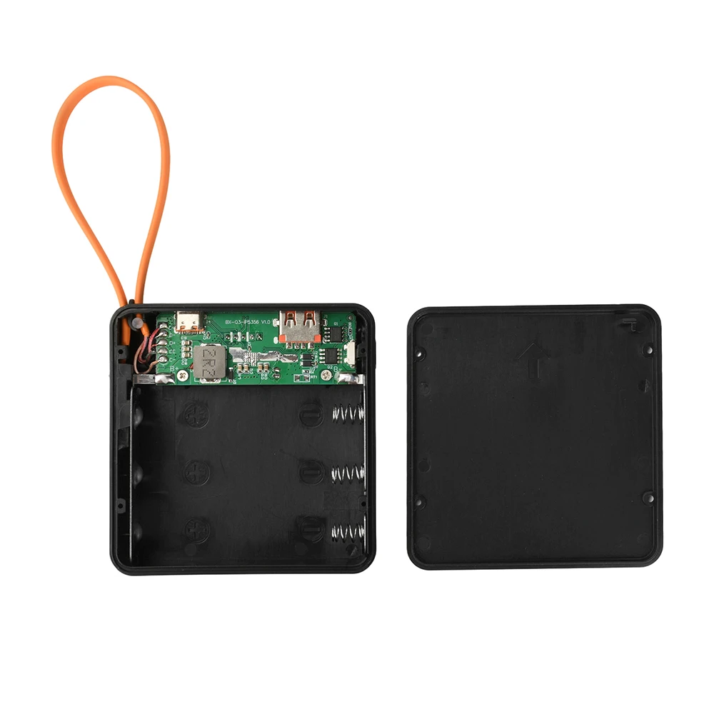 DIY 18650 Power Bank Fall 10 Watt/22,5 W Schnelle Lade Batterie Box Micro USB Typ-C Keine-Löten Batterie Lagerung Shell Eingebautes Kabel – Detail 23