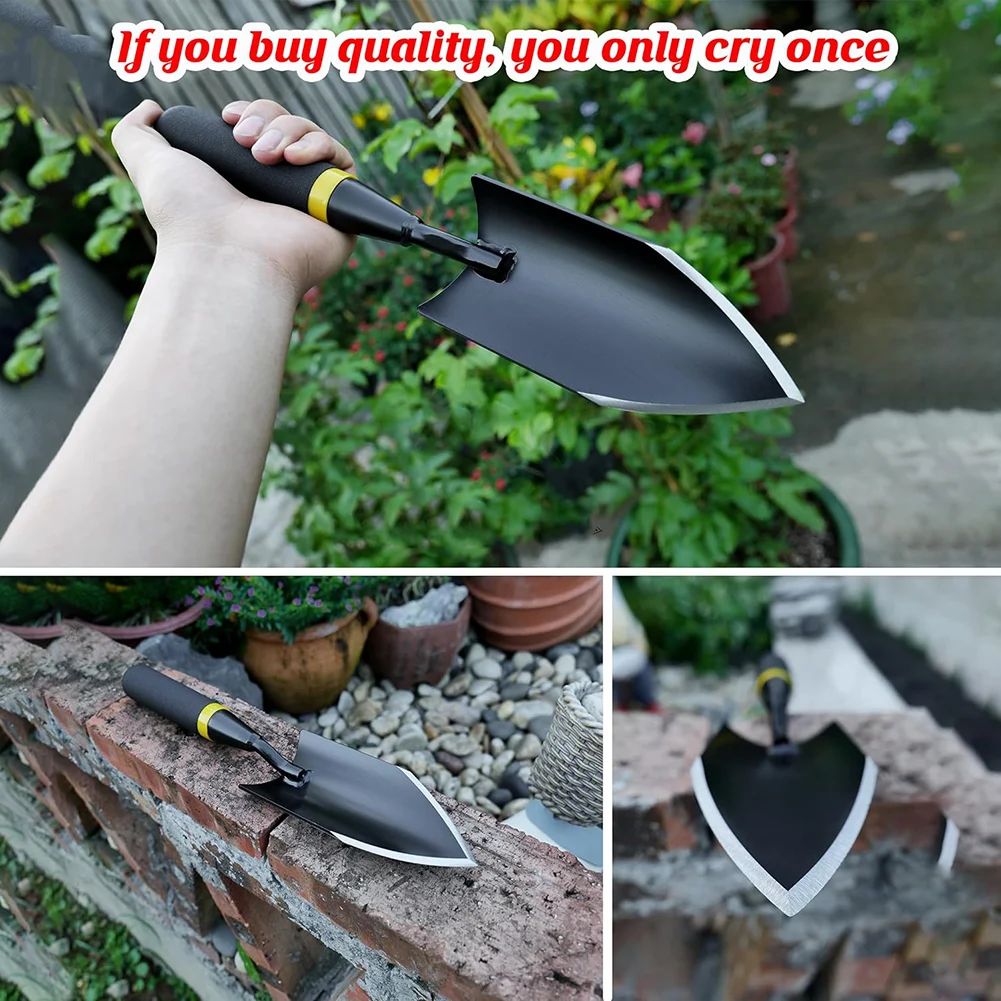 Garden Shovel Hand Trowel with Rubberized Handle 4