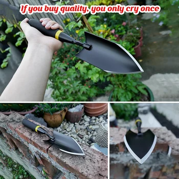 Garden Shovel Hand Trowel with Rubberized Handle 4