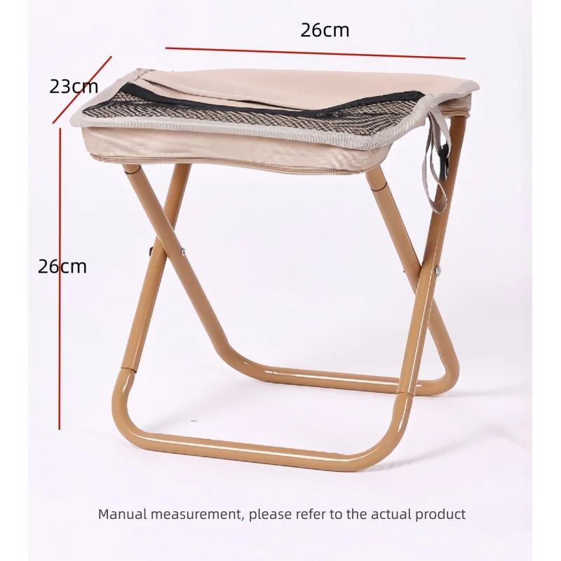 Tabouret pliant compact en forme de sac à main pour pêche, camping et voyages légers