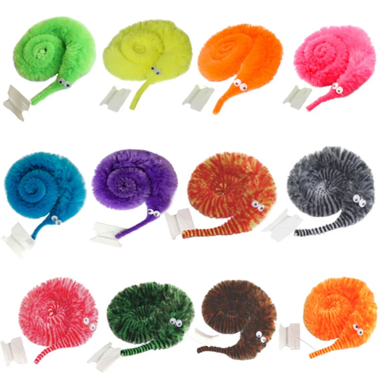 

23CM Size Worm on A String 6/12/24pcs Bulk Toy Magic Plush Material Suitable for Magic Beginners Funny Toys Squishy Squishies