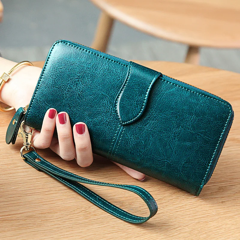 Women's RFID BLOCKING Green Leather Wallet Ladies Purse With A Large Zipped  Coin Pocket Pouch ID Window and Credit Card Holder 5525 - Etsy