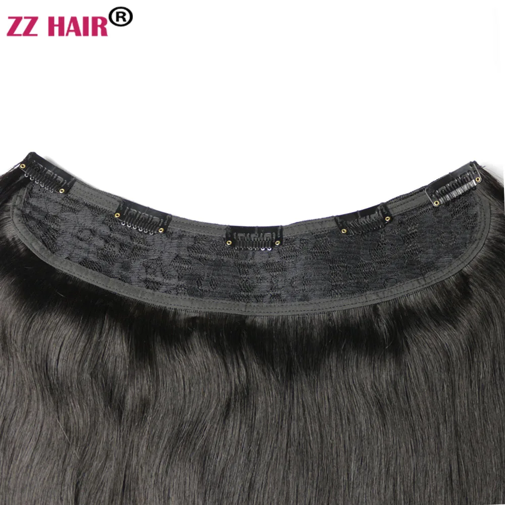 100% Brazilian Human Remy Hair Extensions 16"-24" U-pcs Set 100g-200g Clips in One Piece Natural Straight hair extension