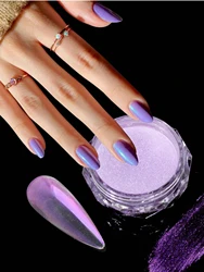 Holographic Iridescent Mermaid Nail Powder - Glitter Dust (Purple)