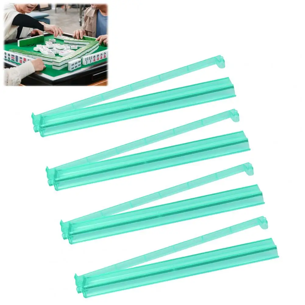Colorful Mahjong Rulers Mahjong Rack Set Portable Multifunctional Rack Pushers Acrylic Tile Holders for American Mah