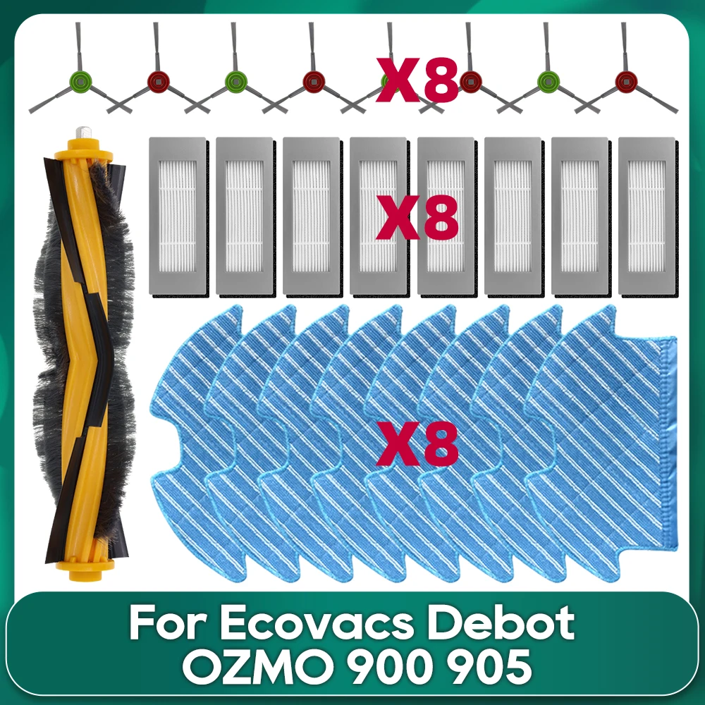 5/10 Panni Mocio In Microfibra Per Ecovacs Deebot Ozmo 900 | Ricambio Lavapavimenti | Riutilizzabili - 2