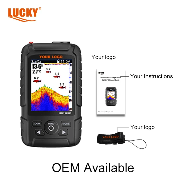 FF718LiC-WT Wireless And Cable Dual-Use Mode Hot Sale Portable Fish Finder