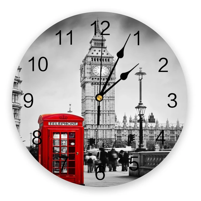 Tower Of London Uk Big Ben 3D Wall Clock Modern Design Brief ...