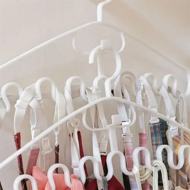 1pc S/L Hanger For Clothing Wave Pattern Multi-port Support Hangers For Clothes Plastic Drying Rack Clothing Multi-Purpose Hooks 2