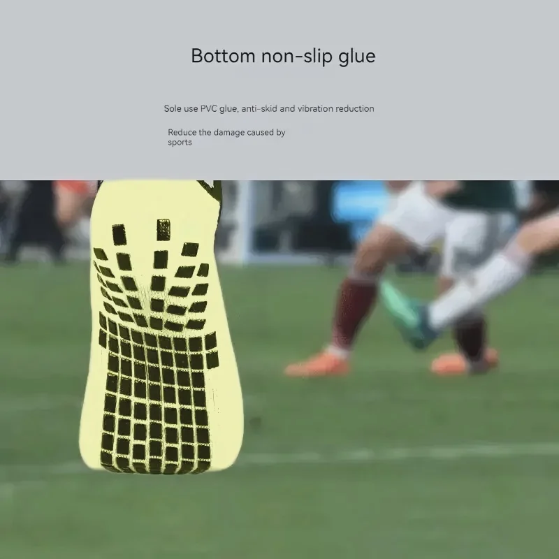 Non-Slip Friction Breathable Mid-Length Cushioning Soccer Socks Thickened Towel Bottom Sweat Anti-Odor Dot Glue Socks