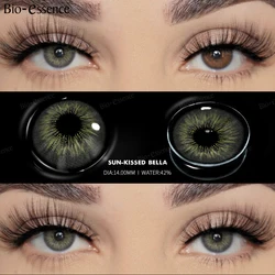 Bio - Essence Colored Contact Lenses - Gray/Blue Fashion Lenses (Sun - kissed Bella)