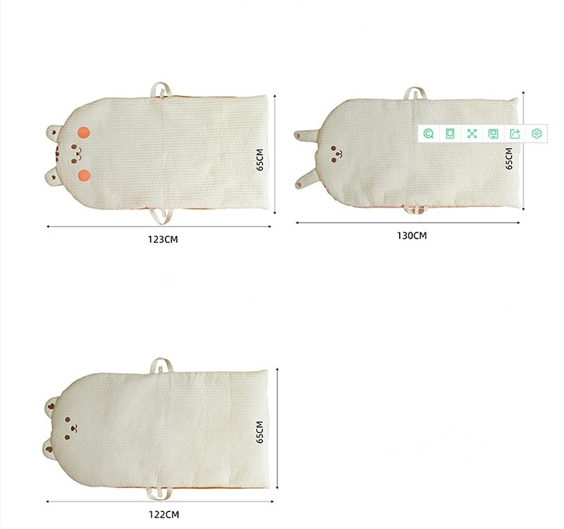 Portable Baby Mattress Crib Kids Napping Cushion Folding Thick Mattress Kindergarten Air Conditioner Quilt Newborn Crawl Mat Pad