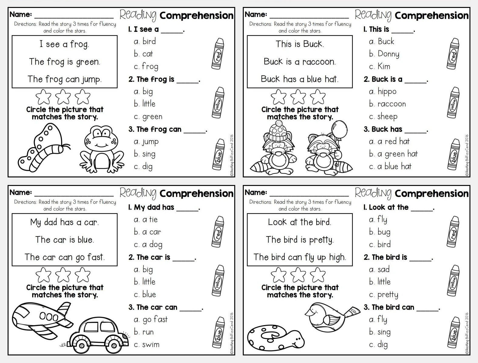 Kindergarten Reading Comprehension For Beginning Readers Classroom Workbook  Practice Learning English Game For Kid - Card Books - AliExpress