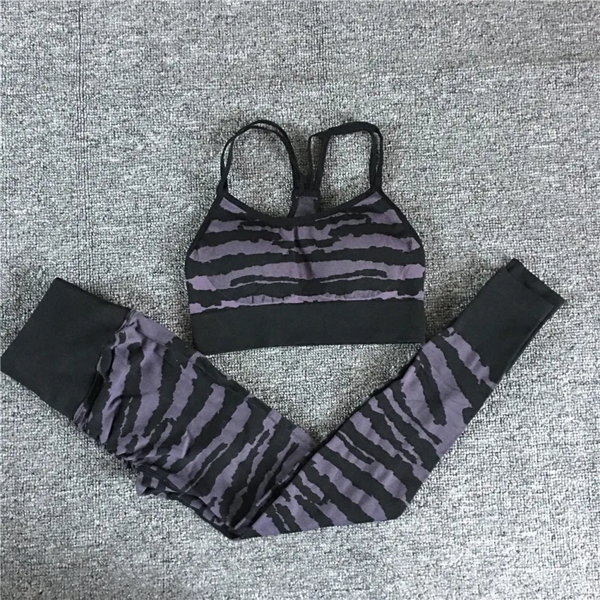 2023 Seamless Tiger Gym Booty Yoga Set Scrunch Squat Proof