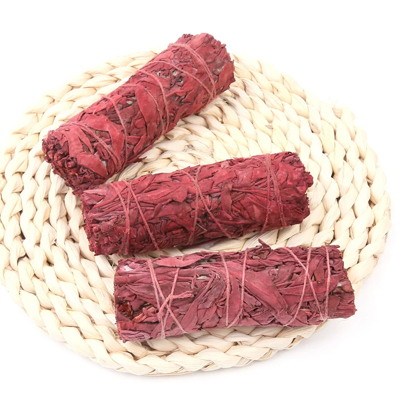 Natural Dragon Blood Sage Smudge Stick Bundle 