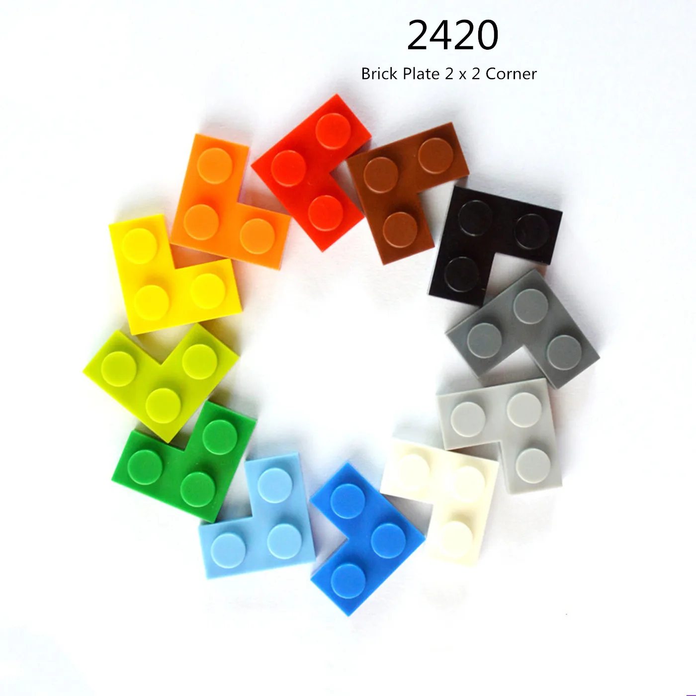 

1 Pcs Buildings Blocks 2420 Brick Plate 2 x 2 Corner Collections Bulk Modular GBC Toy For Technical MOC Set