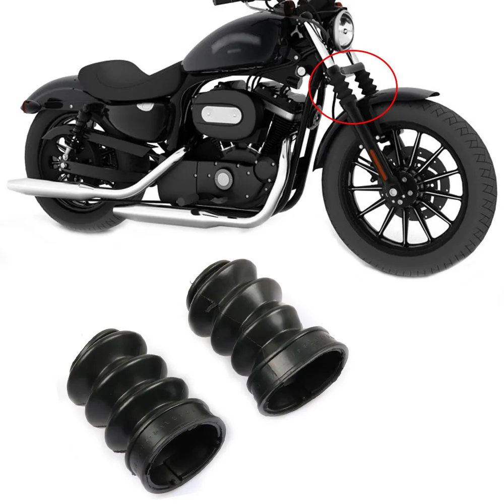 Motorcycle Dust Cover Fork Dirt Dust Gaiters Boots for Harley Davidson
