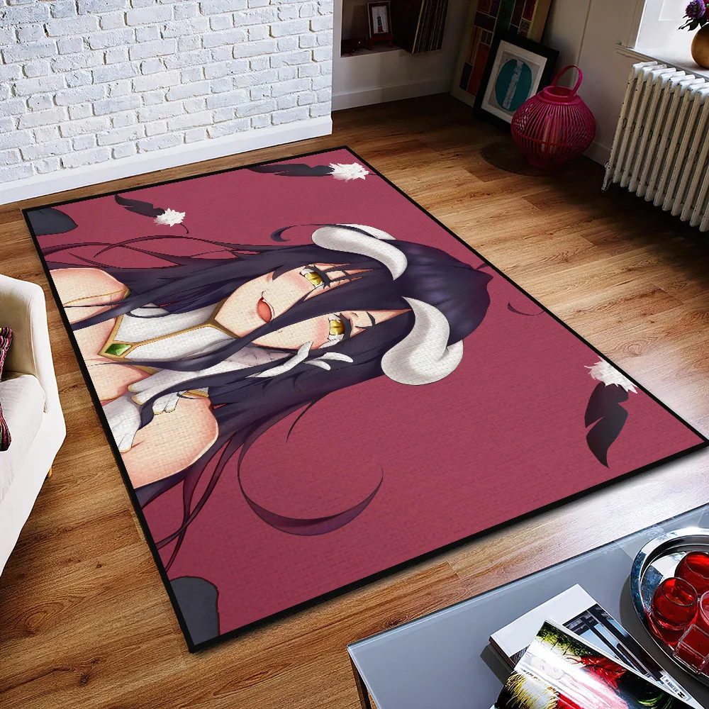 Door Mat Sexy For Girl Living Room Bedside Decoration Bed Floor Bath Kitchen Anime OVERLORD Albedo Entrance Carpet Large Rug 4