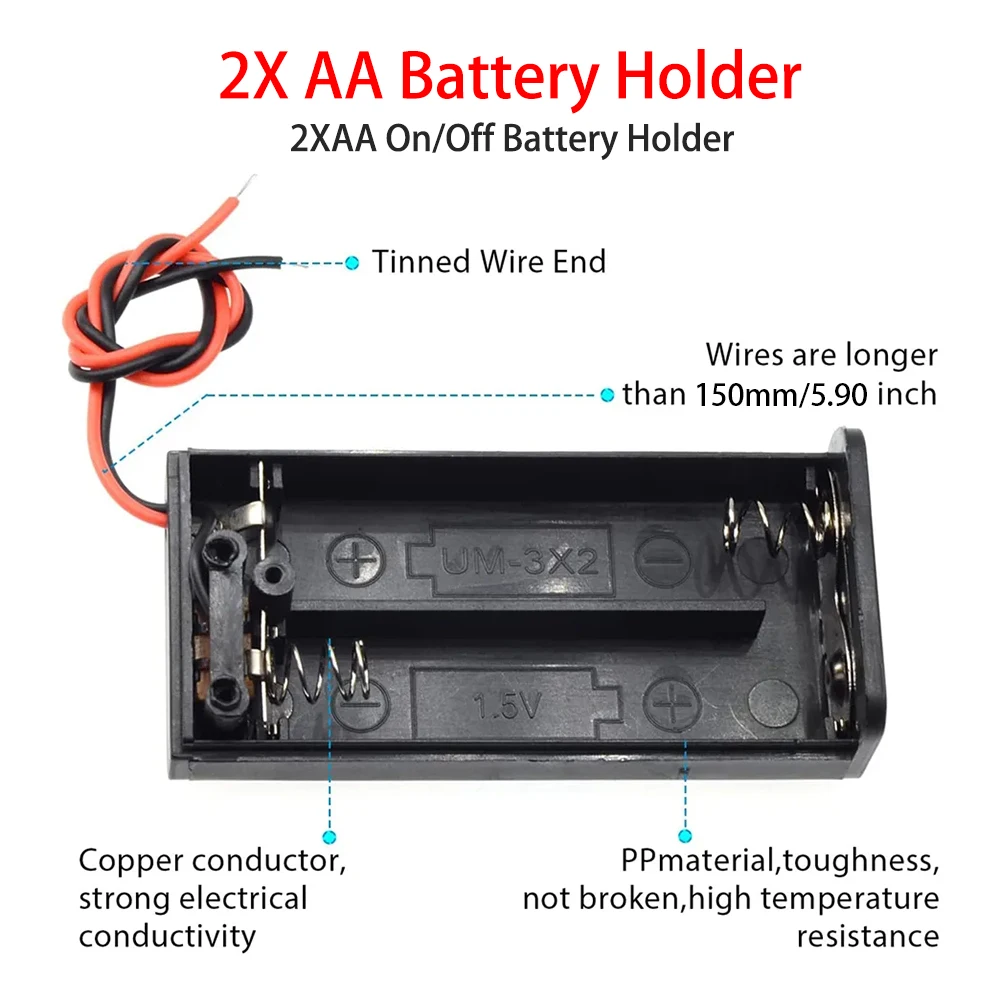 Support de pile, AA 1.5 V avec câble électr. acheter en ligne