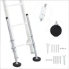 Adjustable Ladder Leveler Kit Extension Articulating Double Sided Step Ladders Anti-Slip Steel Rubber Feet Stabilizer 20 3
