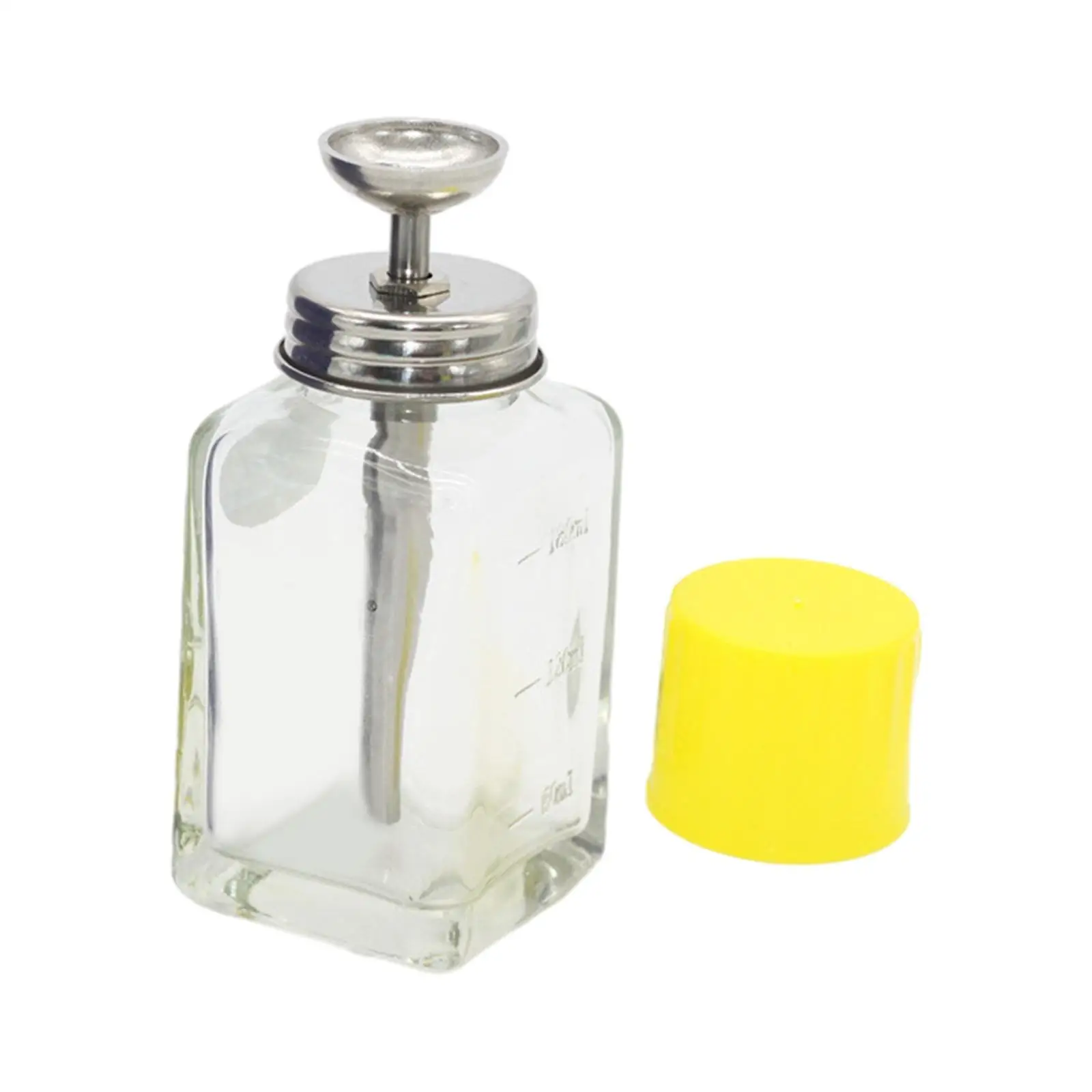 Glass Bottle Containers with Top Cap Glass Pump Dispenser Bottle for Salon