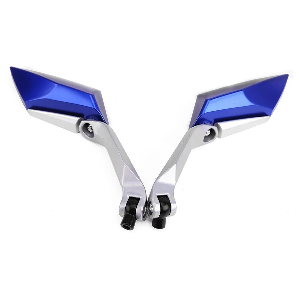 A Pair of Universal 360-degree Rotating Motorcycle Motorbike Scooter Aluminum Rear View Mirrors Rearview Side Mirrors Electric