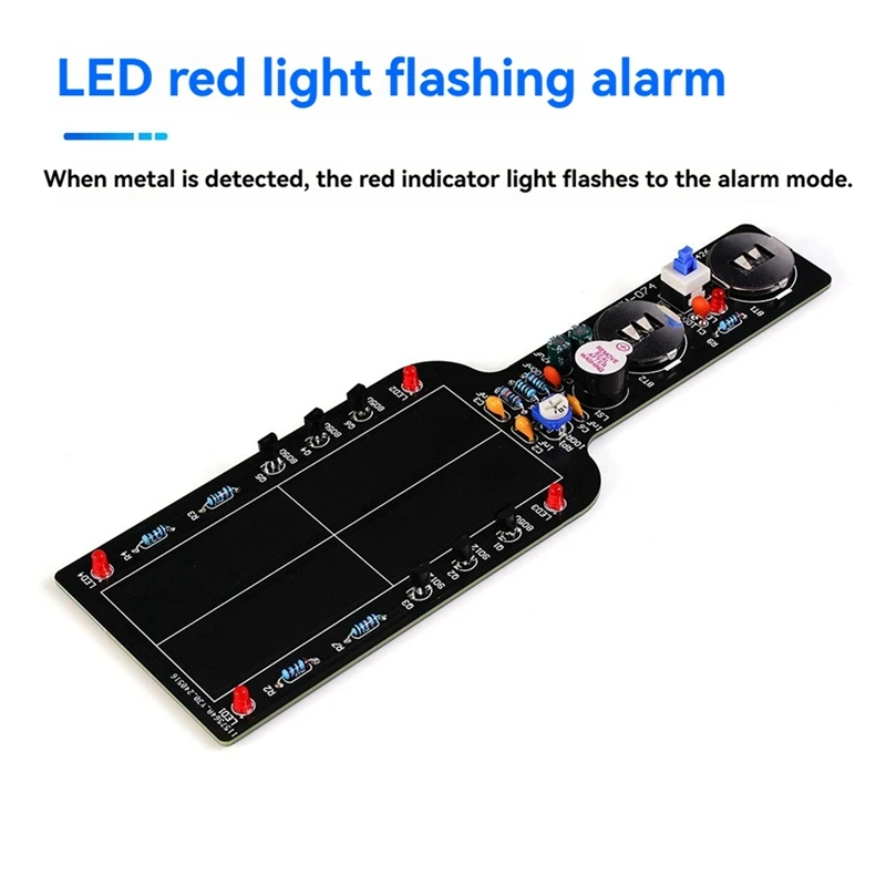 FUFU DIY Metal Detector Electronic DIY Kit Simple Metal Locator Loose Parts Set Circuit Board Making Soldering Practice Kit