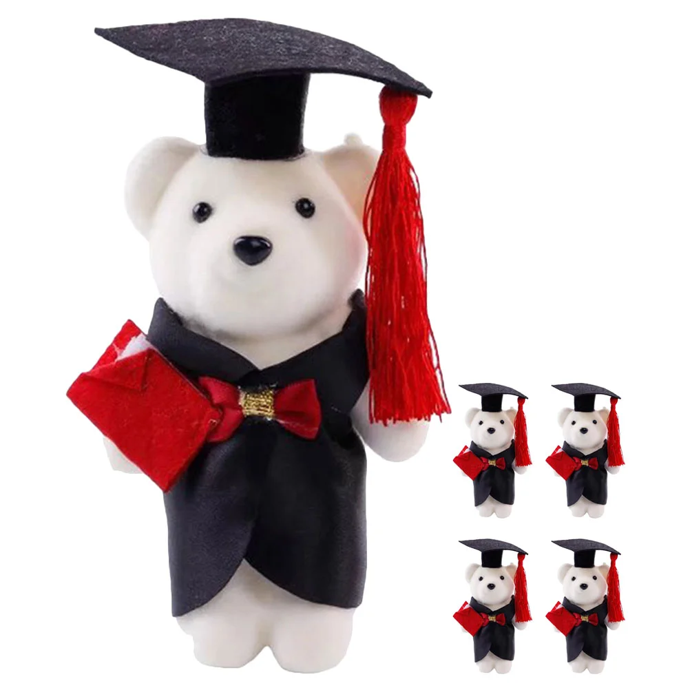 

5/9/20/24pcs Graduation Bear Stuffed Plush Toys Mini Doctor Cap Bear Doll Bouquet Valentine'S Day Birthday Gifts