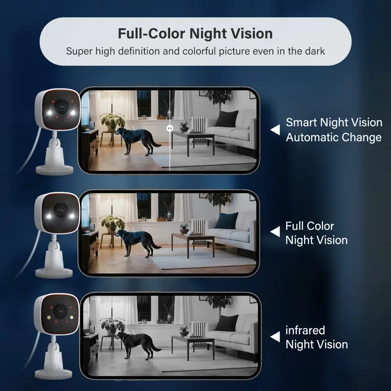 Outdoor Wireless Security Camera 3MP 1296P,Camera with WiFi, Home Security Surveillance, Property Monitoring, Indoor Security - Image 4